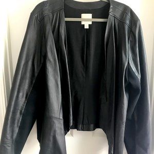 Sejour Leather Plus Size Jacket
